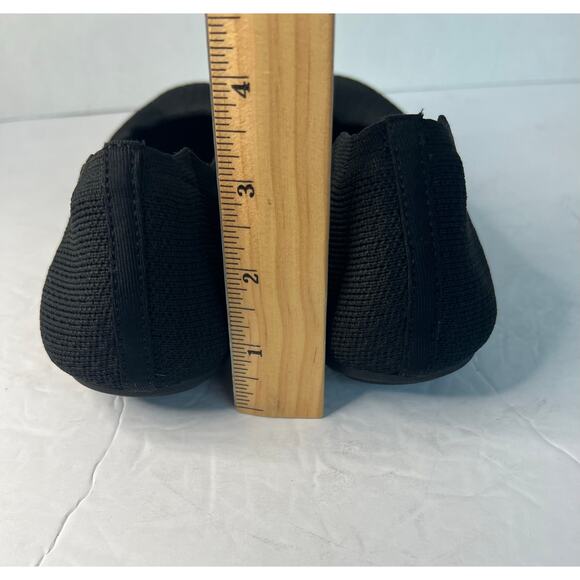 Skechers Cleo Black Scalloped Memory Foam Air Cooled Fabric SlipOn Flat Shoes 11 - Picture 11 of 13